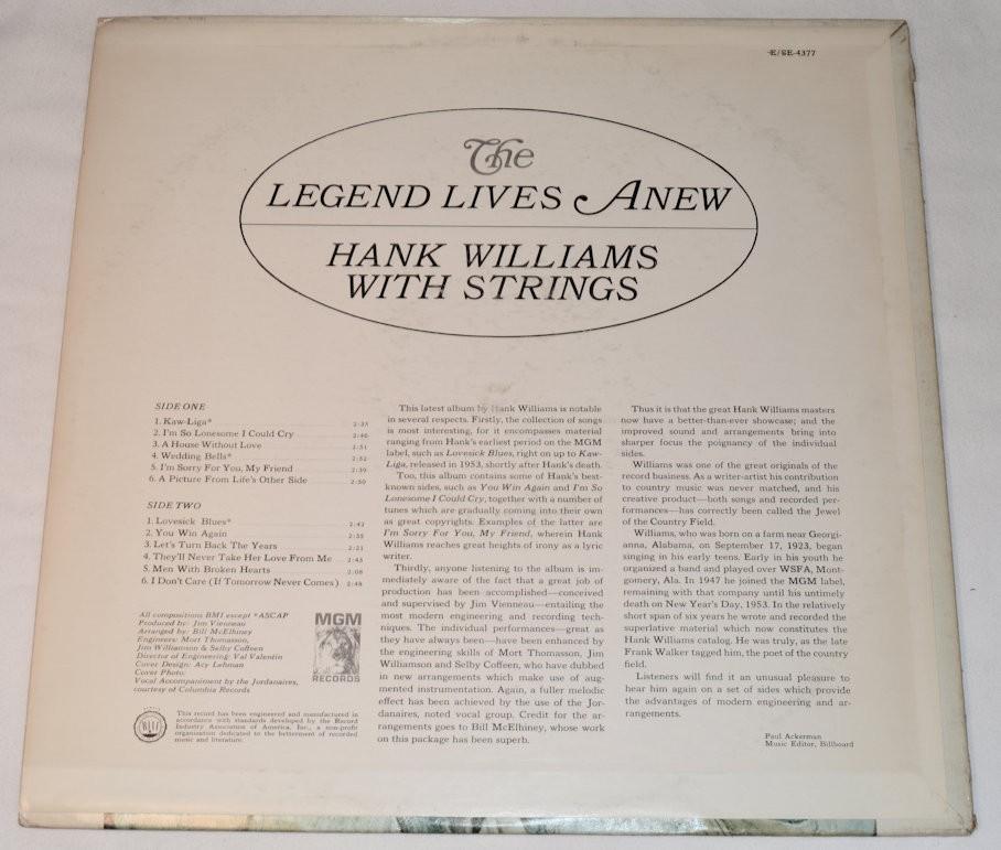 Williams, Hank - Legend Lives Anew