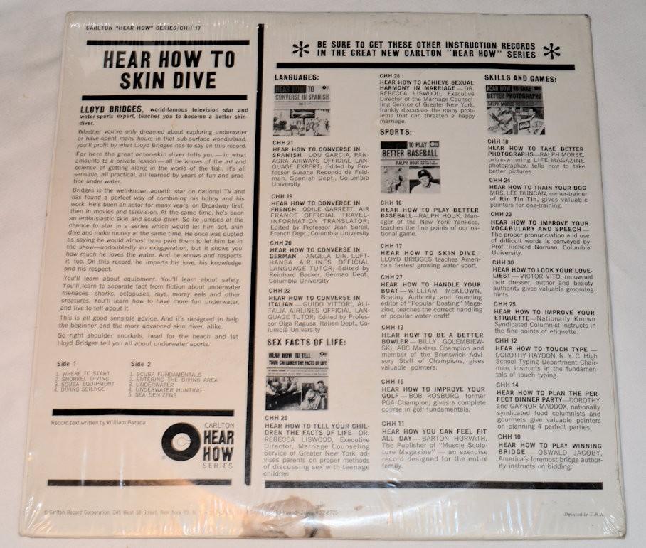 Miscellaneous - Hear How To Skin Dive