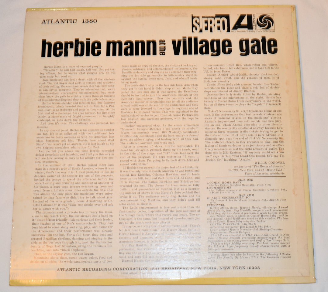 Mann, Herbie - At The Village Gate