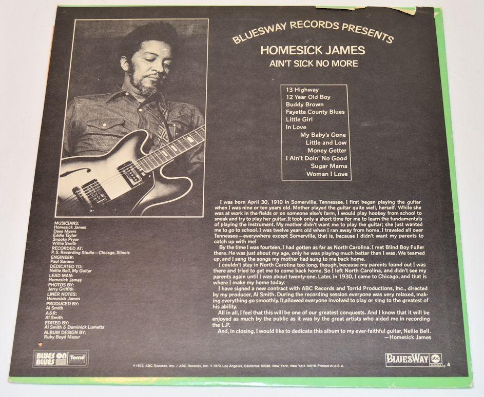 Homesick James - Ain't Sick No More