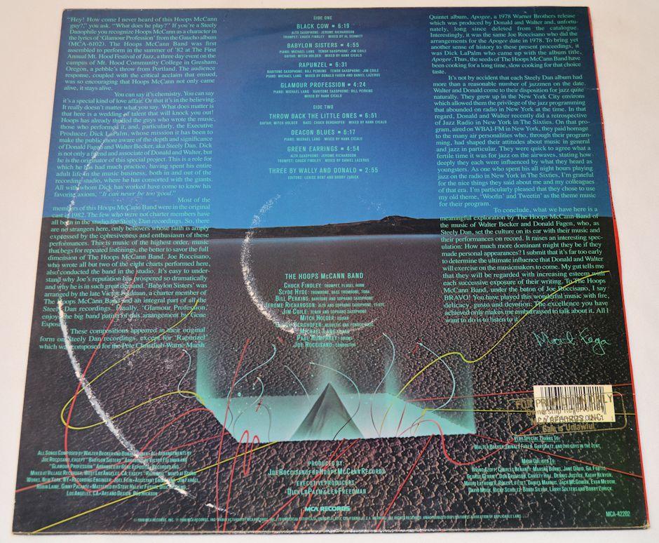 Hoops McCann Band - Plays Steely Dan