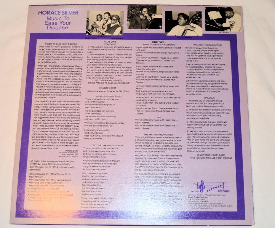 Silver, Horace - Music To Ease Your Disease