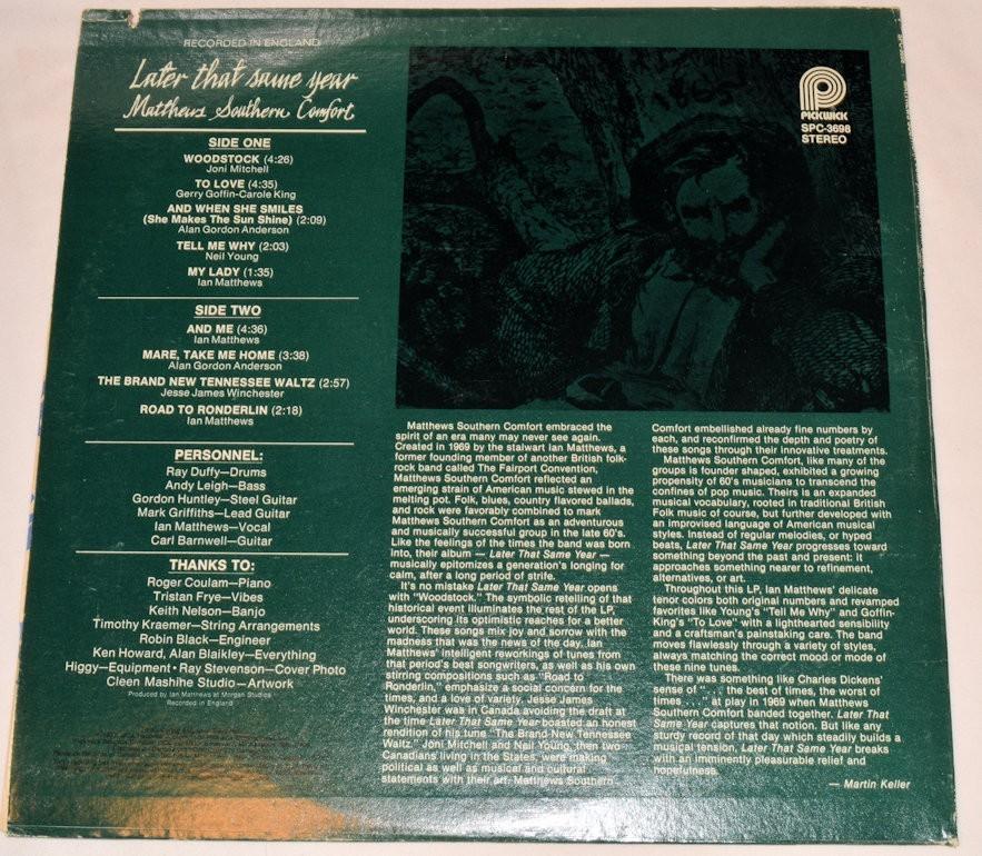 Matthews Southern Comfort - Later That Same Year