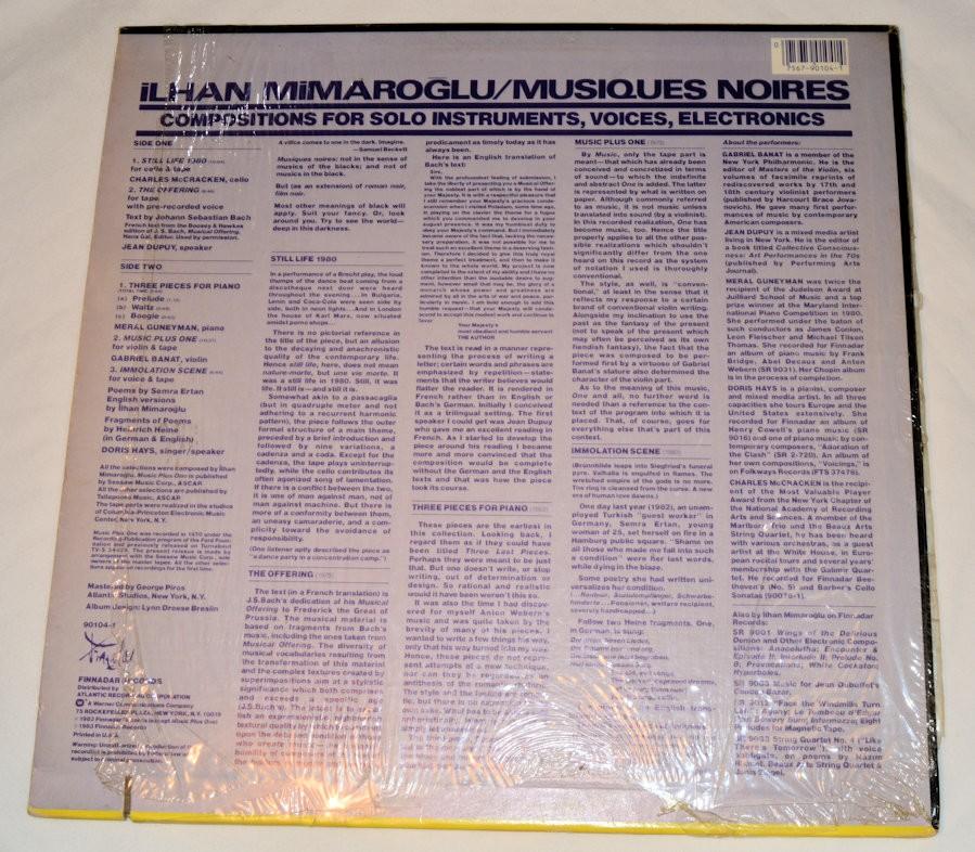 Mimaroglu, Ilhan - Musiques Noires