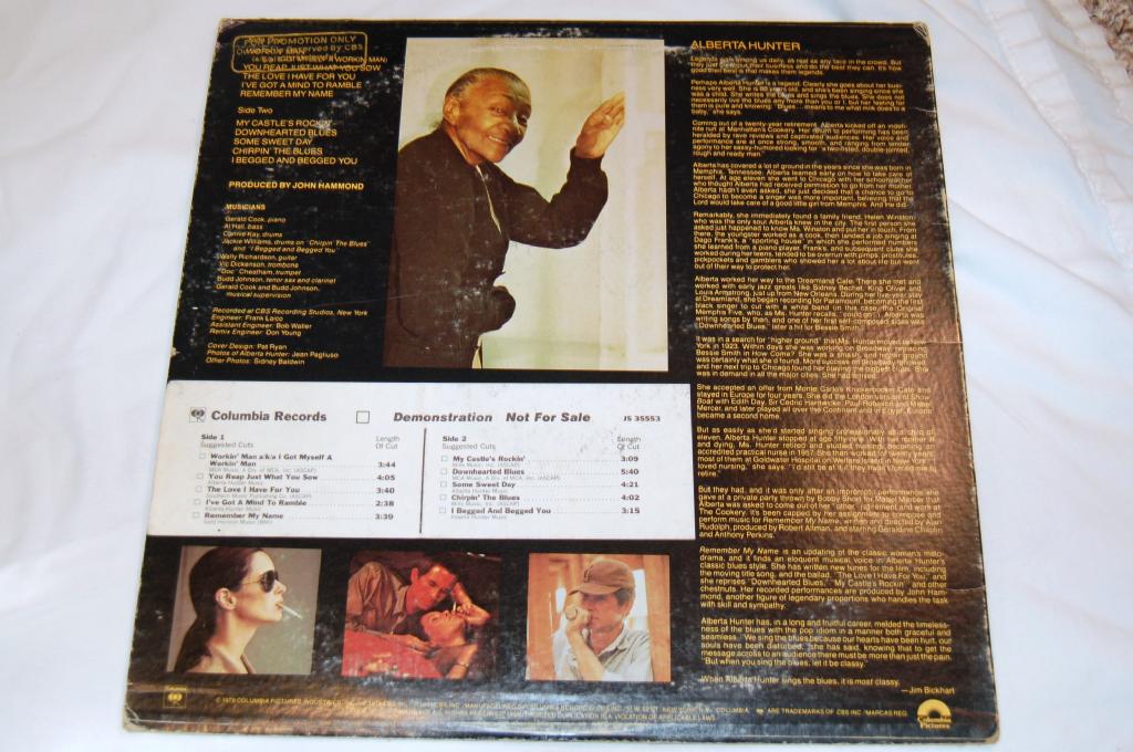 Hunter, Alberta - Remember My Name