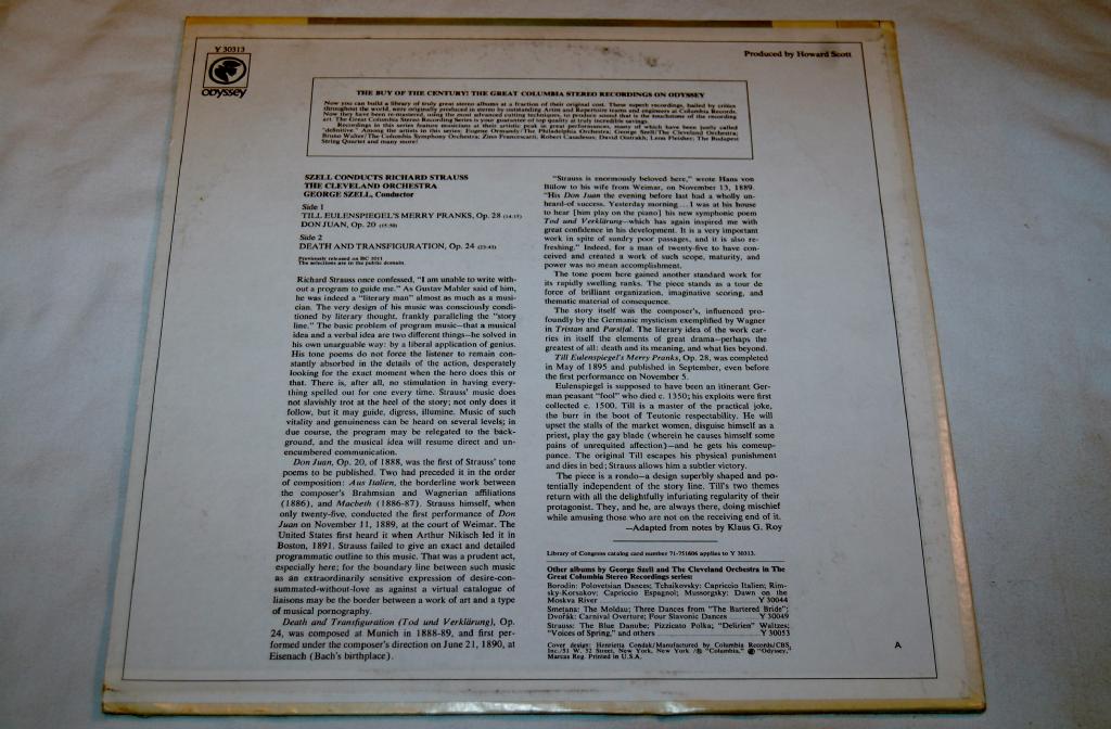 Szell, George - Szell Conducts Richard Strauss