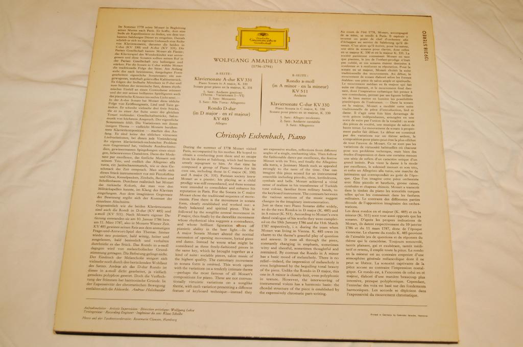 Mozart - Christoph Eschenback