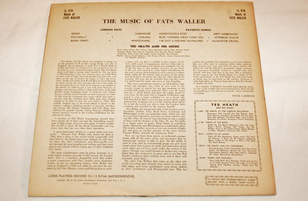 Heath, Ted - The Music Of Fats