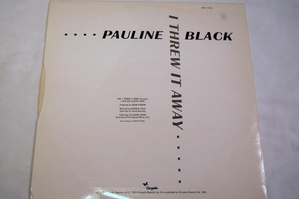 Black, Pauline - I Threw It Away