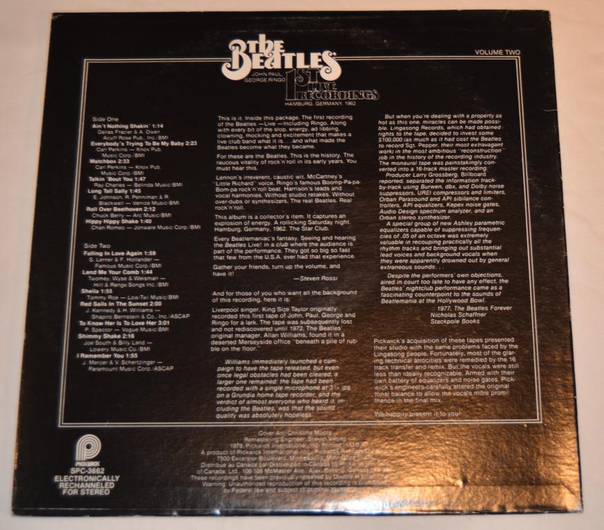 Beatles, The - 1st Live Recordings Vol 2