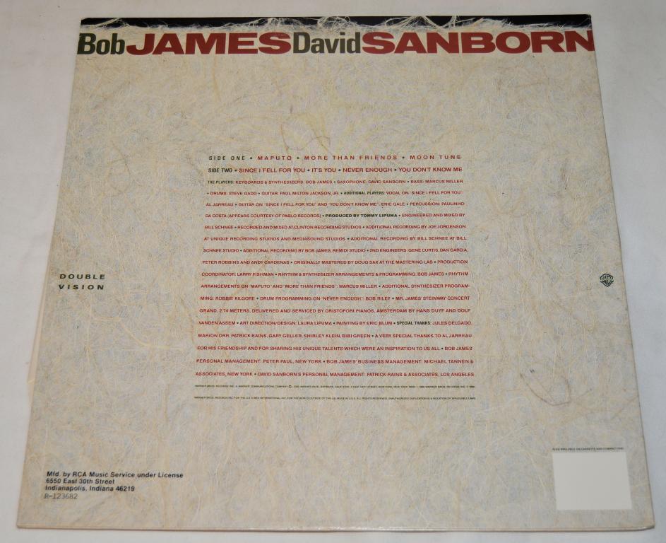James, Bob; Sanborn, David - Double Vision