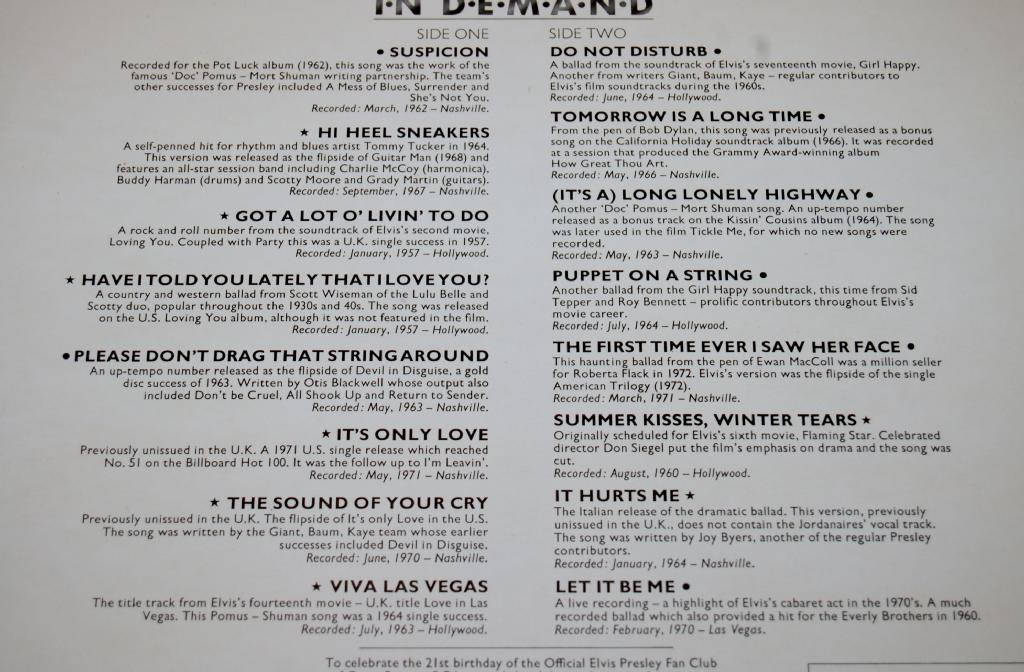 Presley, Elvis - Elvis In Demand