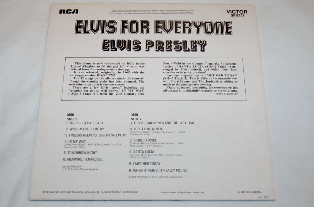 Presley, Elvis - Elvis For Everyone
