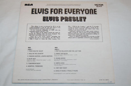 Presley, Elvis - Elvis For Everyone