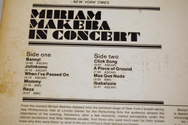 Makeba, Miriam - In Concert