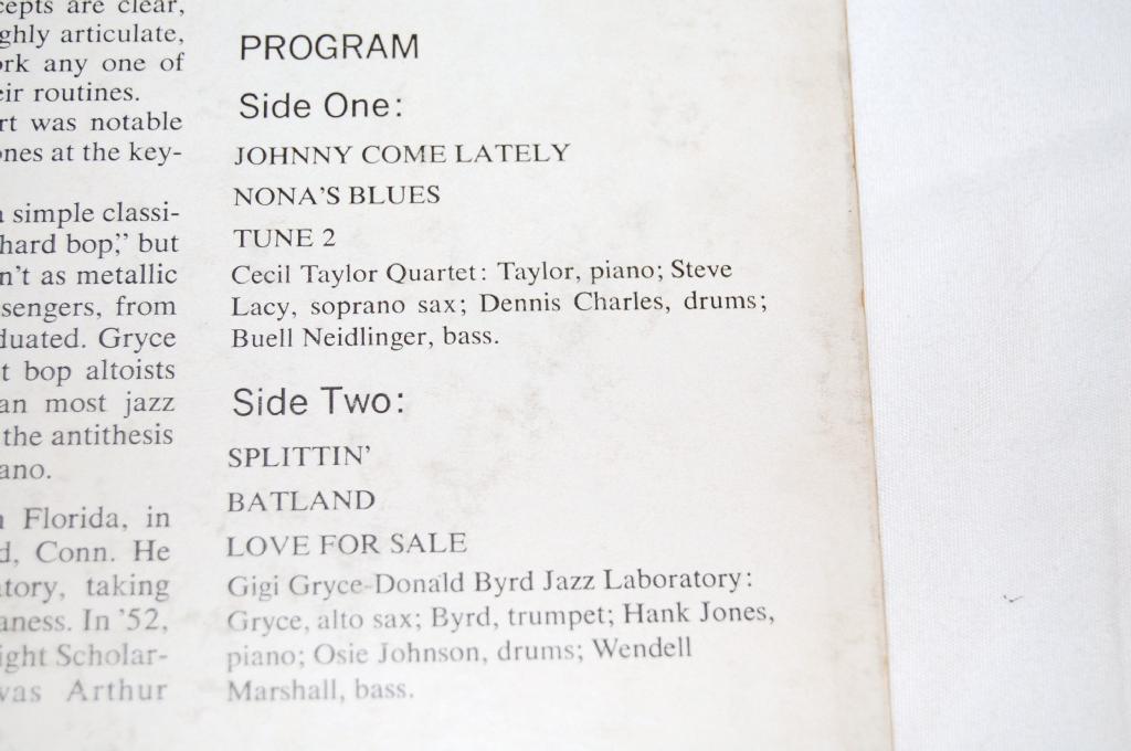 Gryce, Byrd, Taylor - At Newport