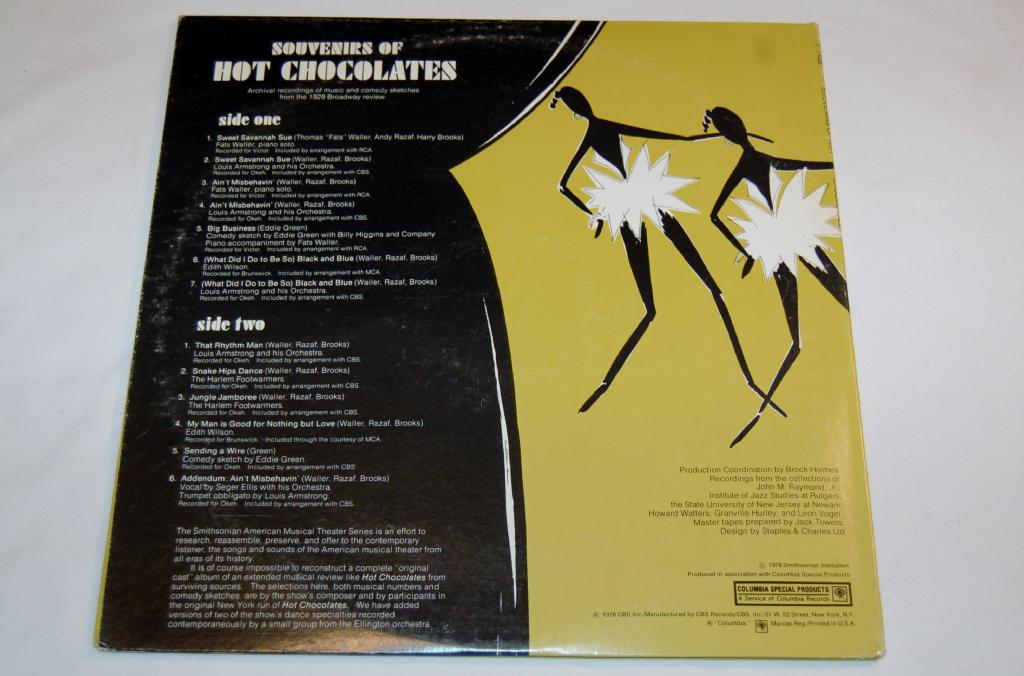 Souveniers Of Hot Chocolates - Original Cast - Louis Armstrong, Fats Waller ++