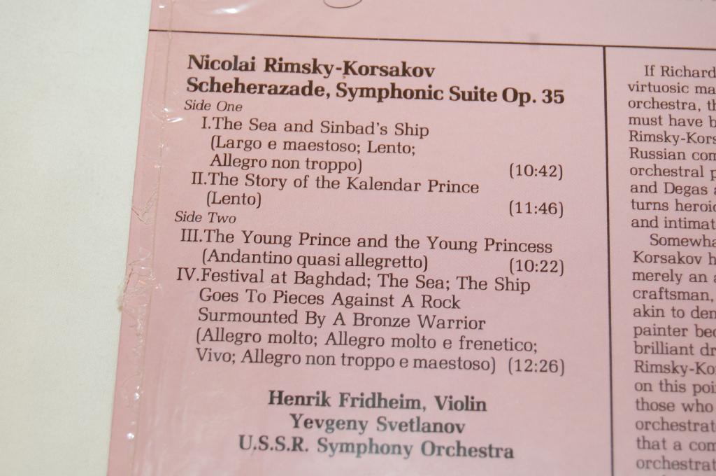 Rimsky-Korsakov - Scheherazade