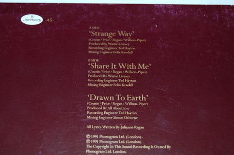 All About Eve - Strange Way