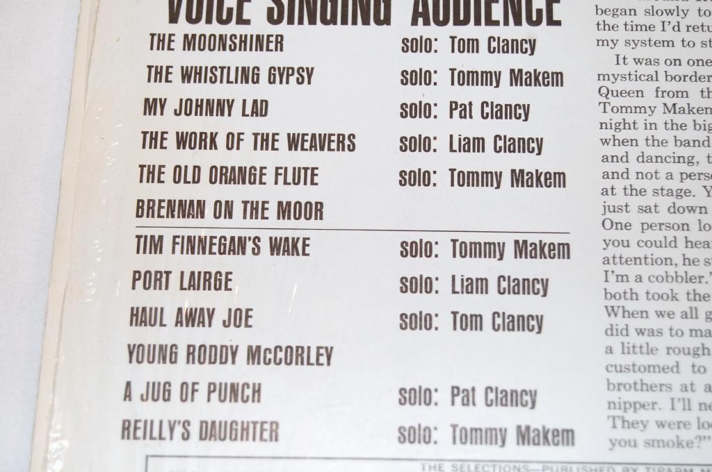 Clancy Brothers - A Spontaneous Recording