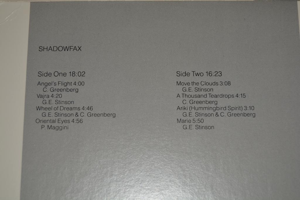 Shadowfax - Shadowfax