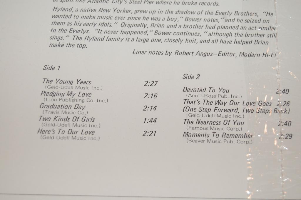 Hyland, Brian - Young Years