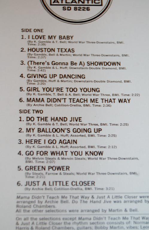 Bell, Archie & The Drells - There's Gonna Be A Showdown