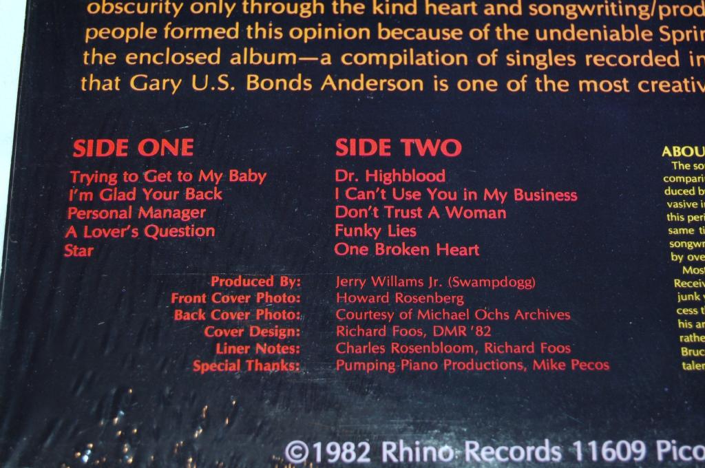 Bonds, Gary U.S. - Certified Soul