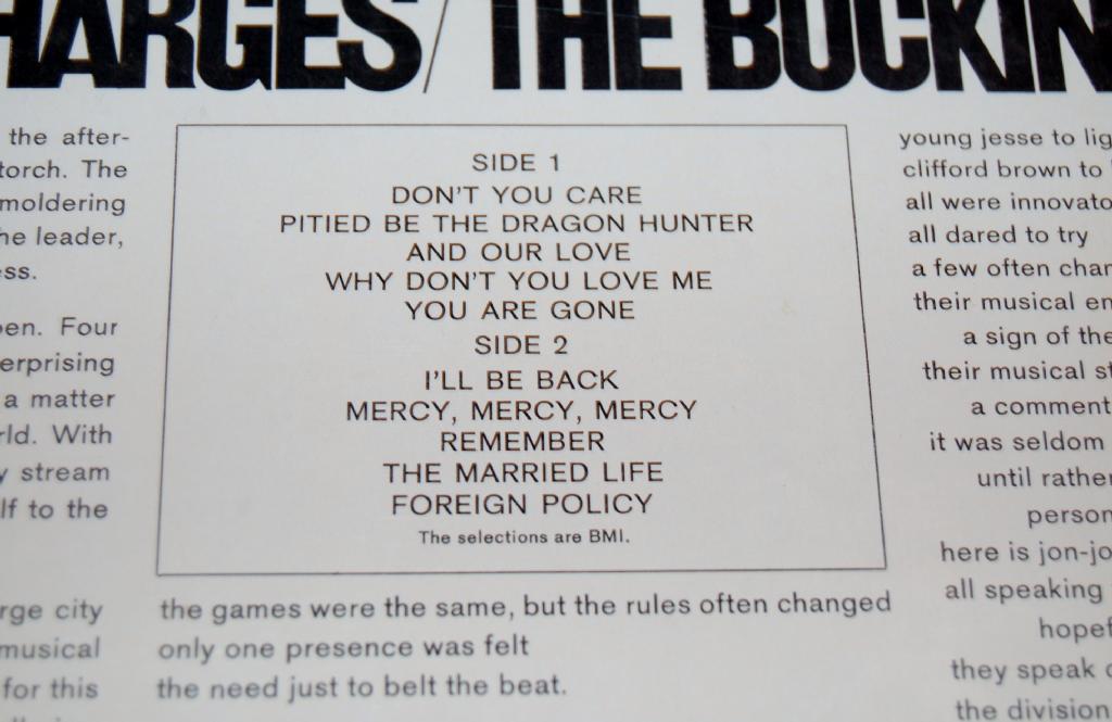 Buckinghams, The - Time & Charges