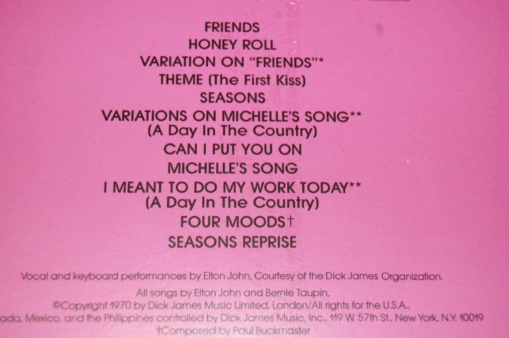 John, Elton - Friends - Original Soundtrack Recording