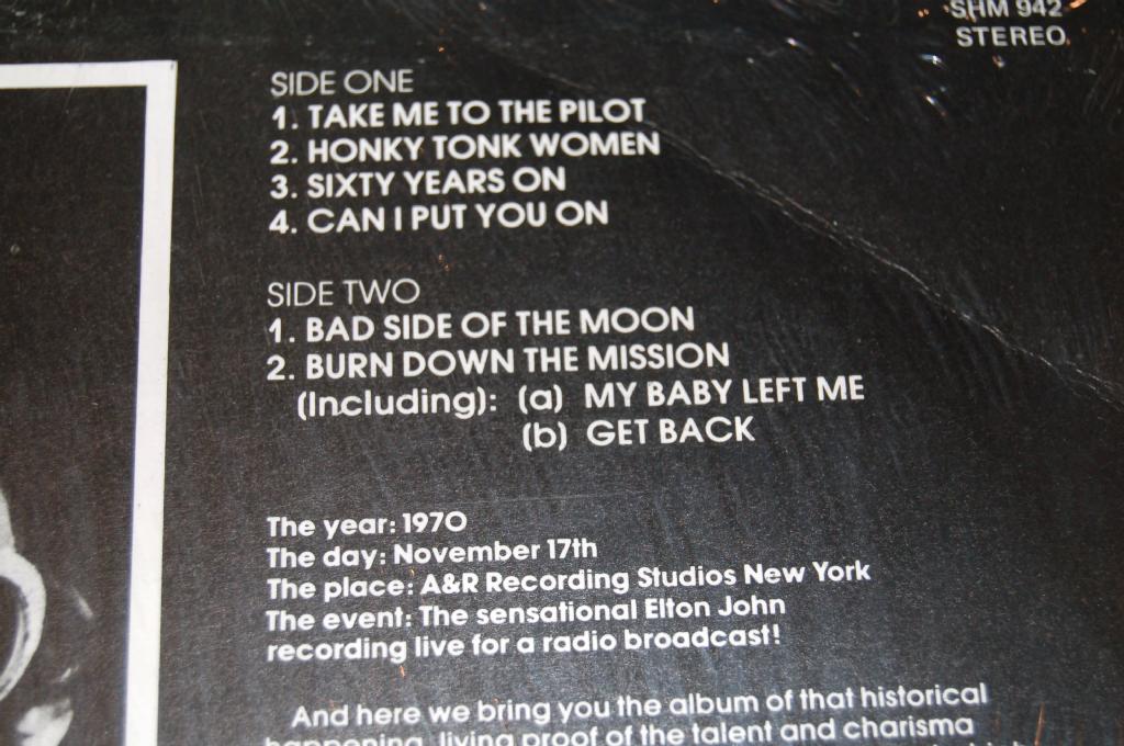 John, Elton - Live 17-11-70