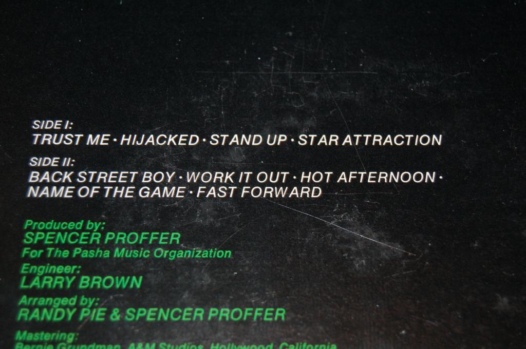 Pie, Randy - Fast Forward