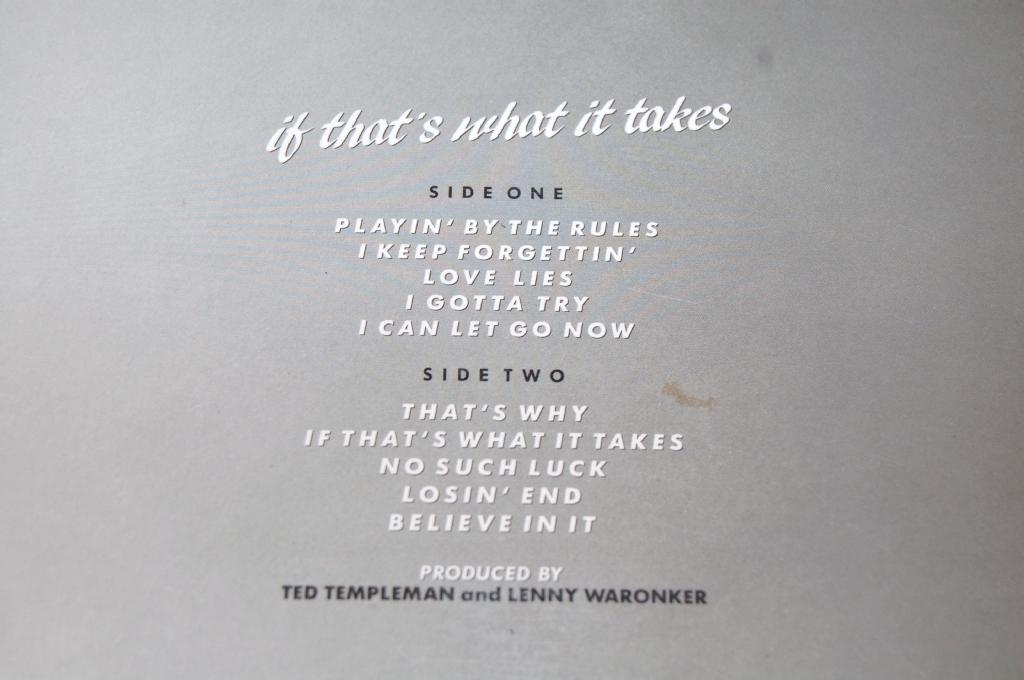 McDonald, Michael - If That's What It Takes
