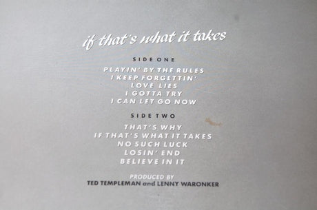 McDonald, Michael - If That's What It Takes