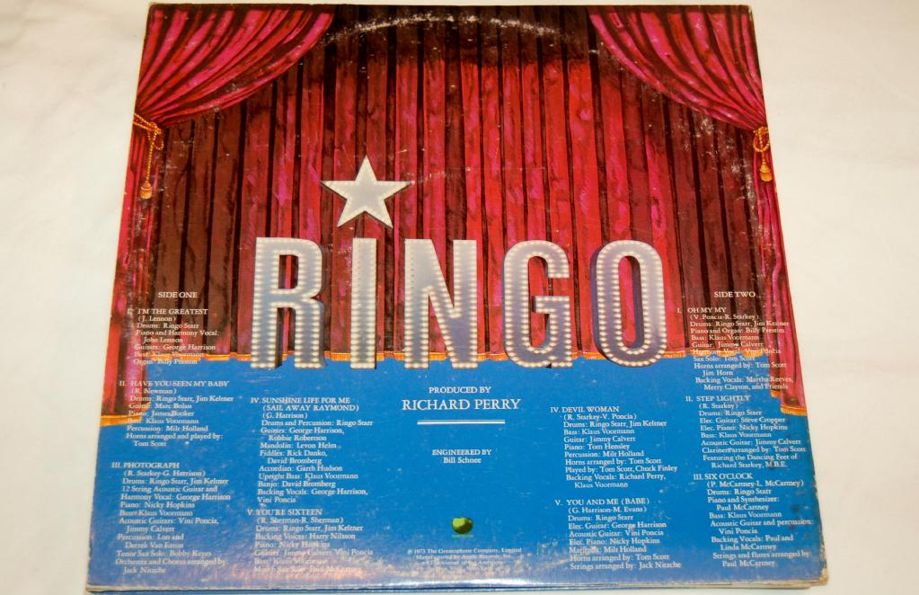 Ringo Starr - Ringo, Self Titled, Vinyl Record Album LP – Joe's Albums