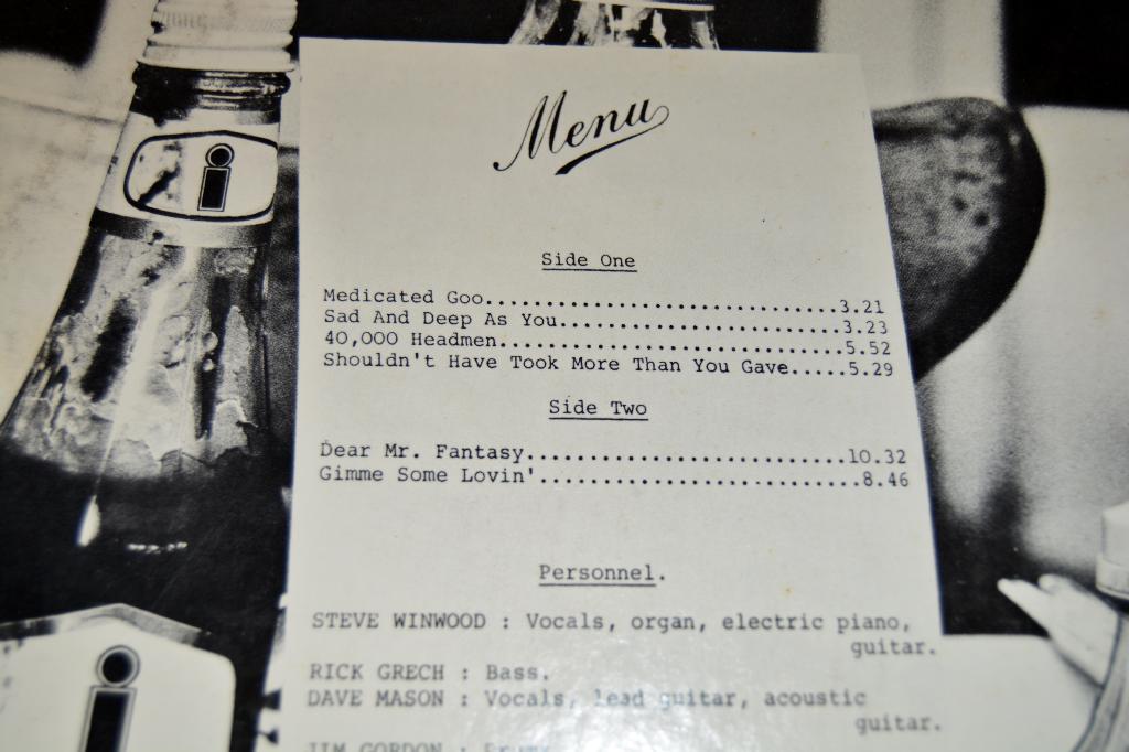 Traffic - Welcome To The Canteen