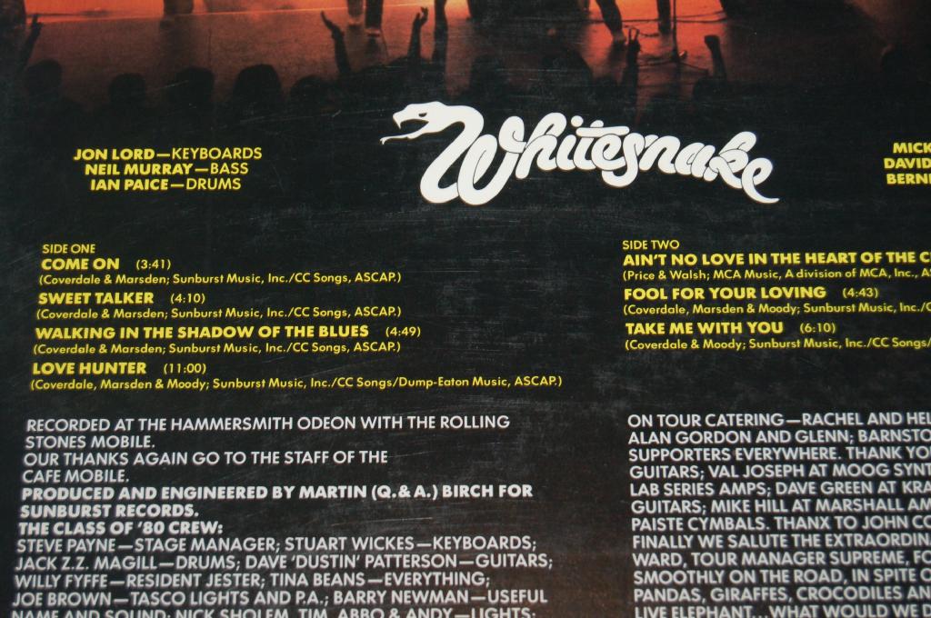 Whitesnake - Live... In The Heart Of The City