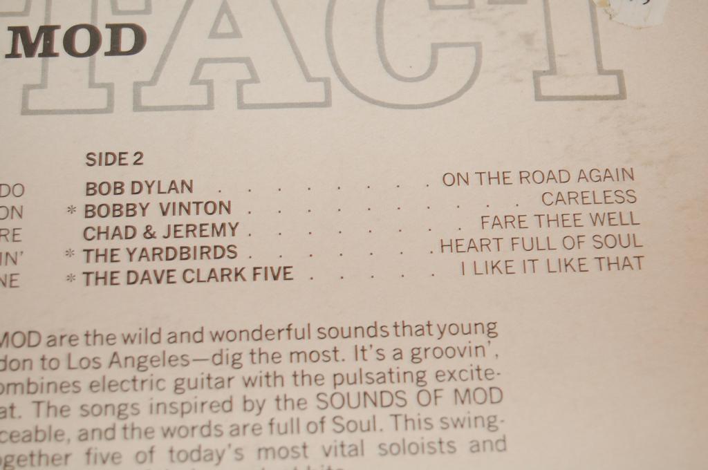 Various - Contact Sounds Of Mod