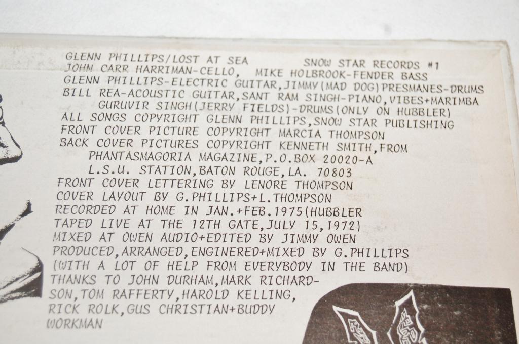 Phillips, Glen - Lost At Sea