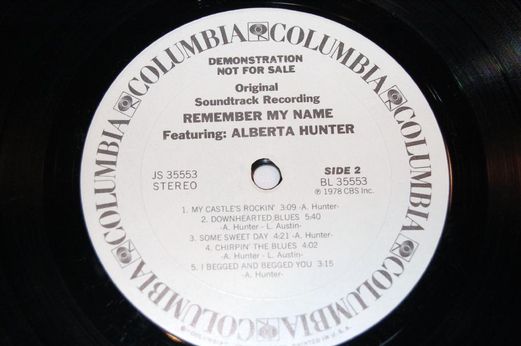 Hunter, Alberta - Remember My Name