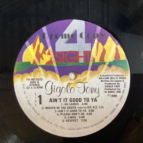 Gigolo Tony - Ain't It Good