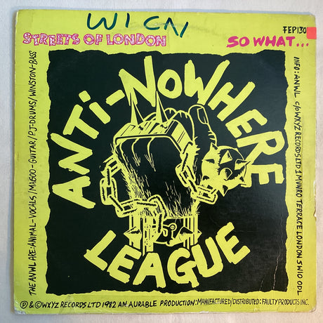 Anti Nowhere League - I Hate...People