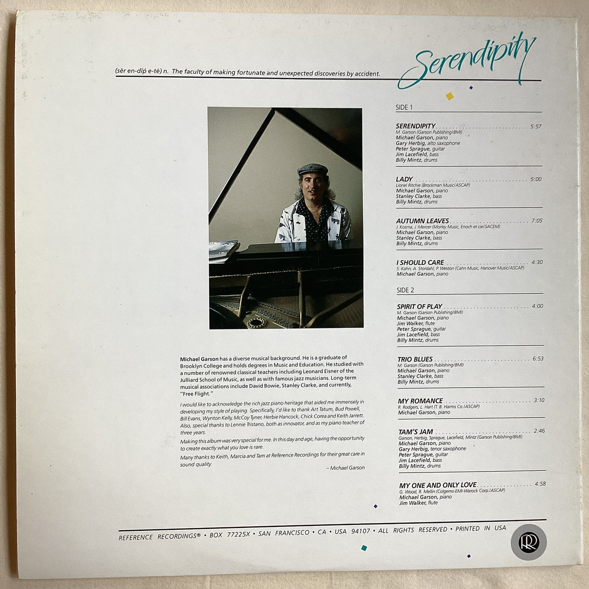 Garson, Michael Serendipity