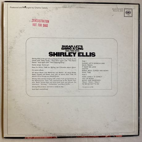 Ellis, Shirley - Sugar, Let's Shing-A-Ling