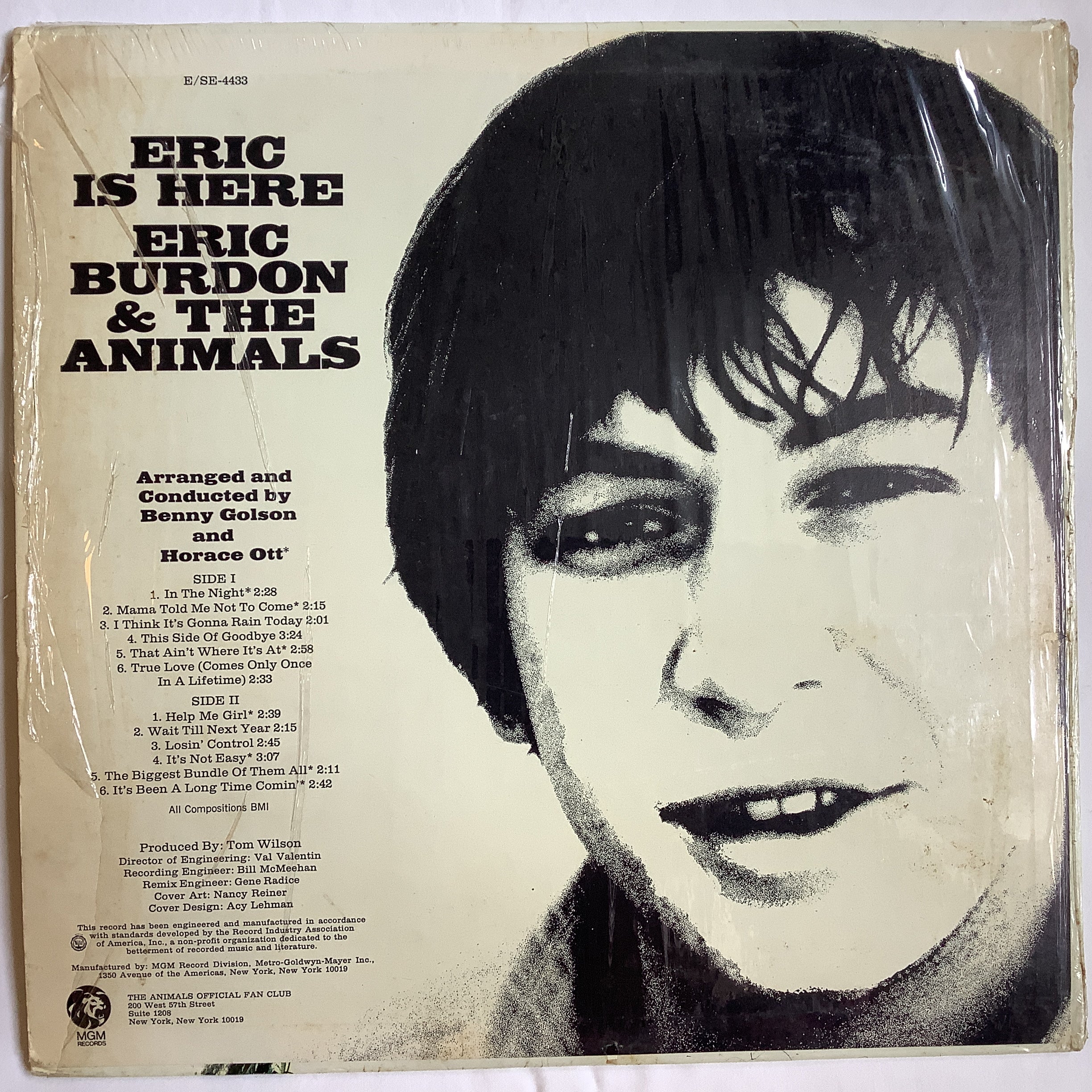 ◾️高音質USオリジナルステレオ盤■ERIC BURDON & THE ANIMA Eric Burdon and the Animals - Greatest Hits LP NM-VG++ USED