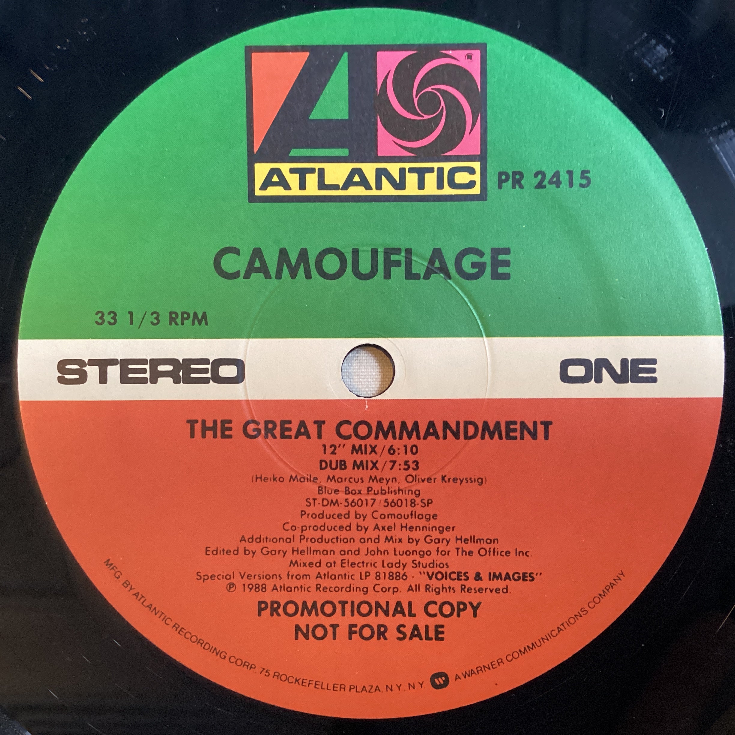 Camouflage - Great Commandment(PS) – Joe's Albums