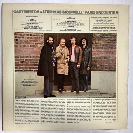 Grapelli & Burton - Paris Encounter