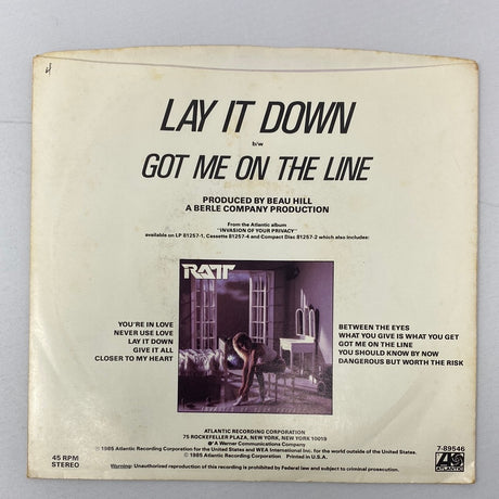 Ratt – Lay It Down