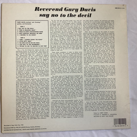 Davis, Reverend Gary - Say No To The Devil