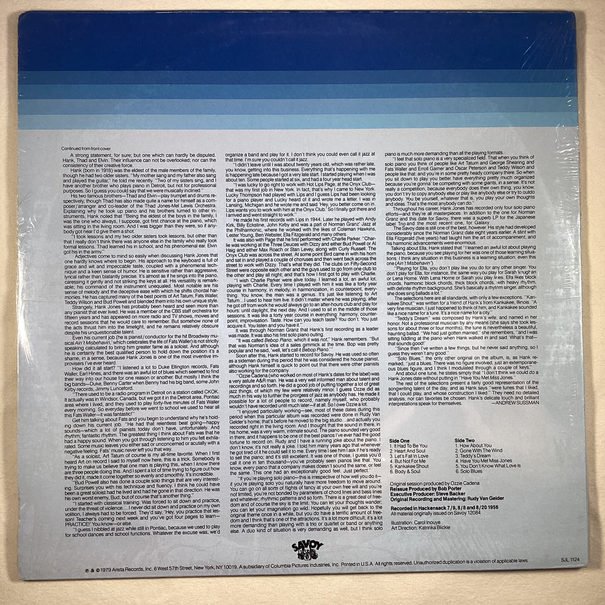 Jones, Hank - Solo Piano